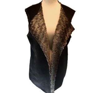 “FAUX FUR/SUEDE”  Reversible Ladies Vest .